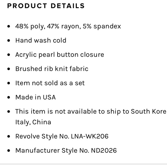 LNA X Revolve Cropped Cardigan Women's Small Tan Black Sweater - Picture 3 of 10